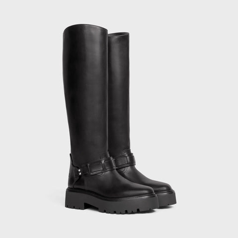 CELINE BULKY CHELSEA BOOT IN CALFSKIN BLACK