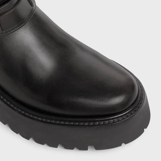 CELINE BULKY CHELSEA BOOT IN CALFSKIN BLACK