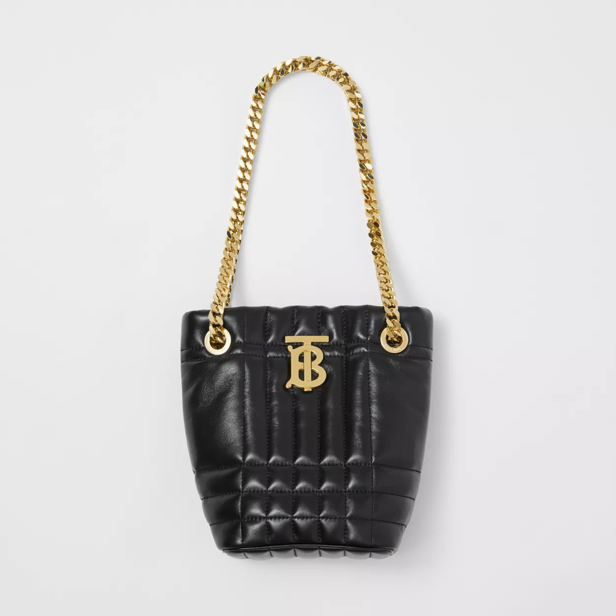 Quilted Leather Mini Lola Bucket Bag