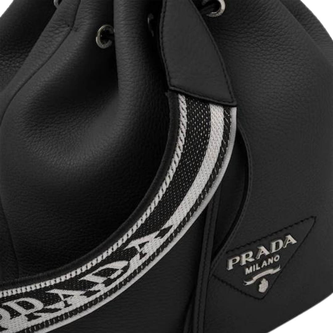 Prada Flou leather bucket bag