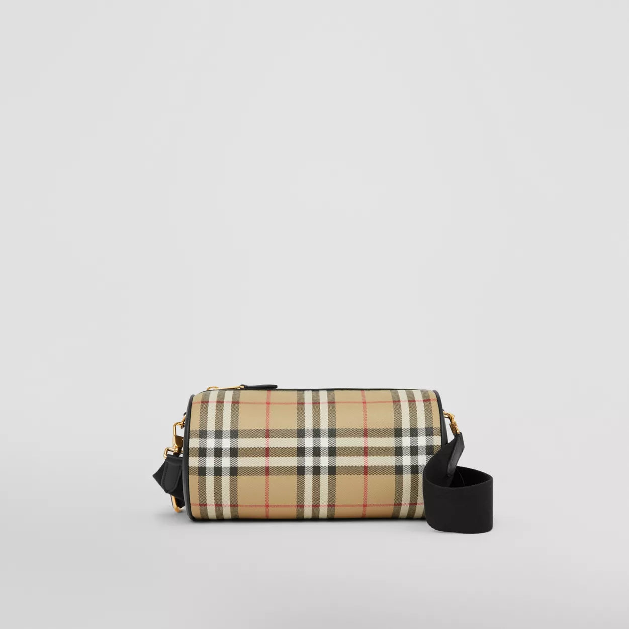 Vintage Check Barrel Bag