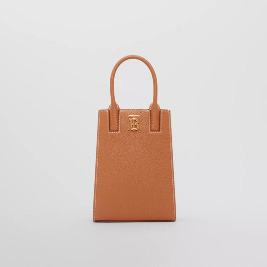 Grainy Leather Micro Frances Tote