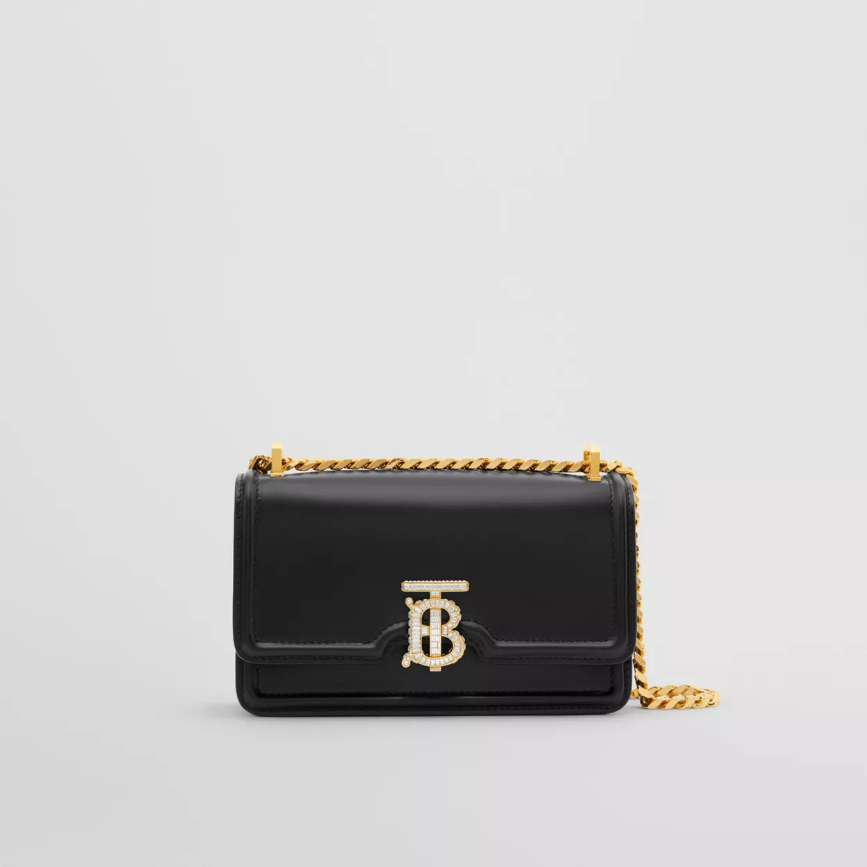 Crystal Monogram Mini Leather Chain TB Bag