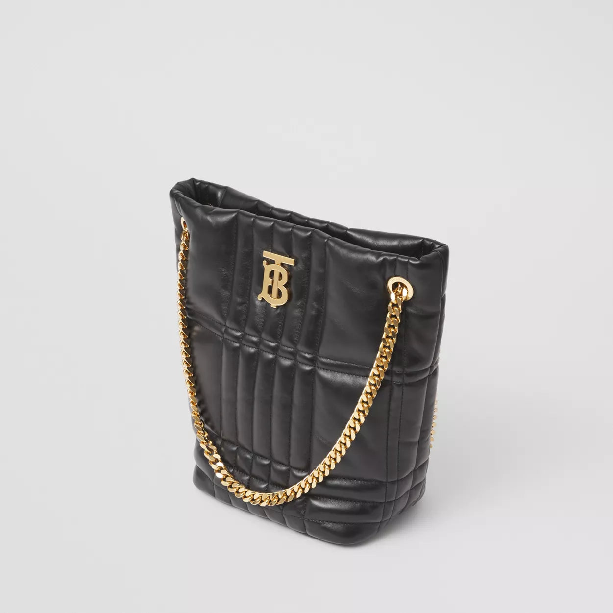 Quilted Leather Small Lola Bucket Bag