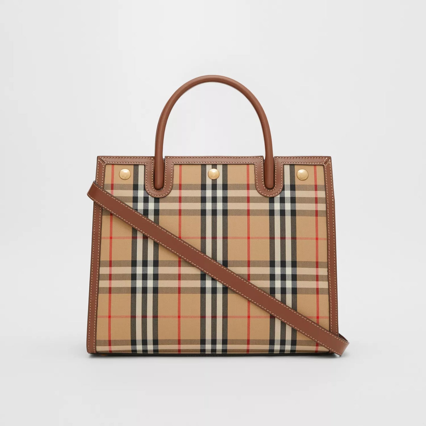 Medium Vintage Check Two-handle Title Bag