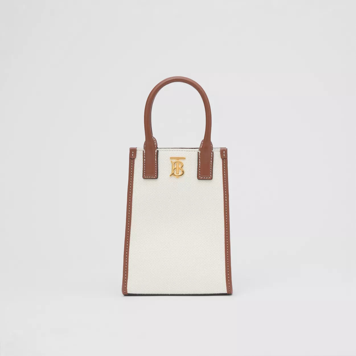 Canvas and Leather Micro Frances Tote