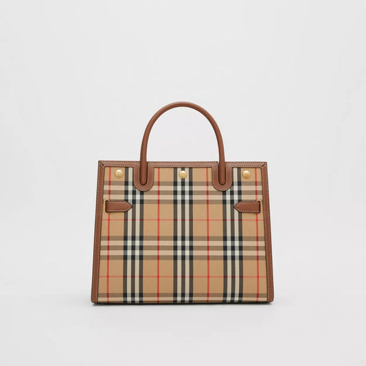 Vintage Check Small Two-handle Title Bag