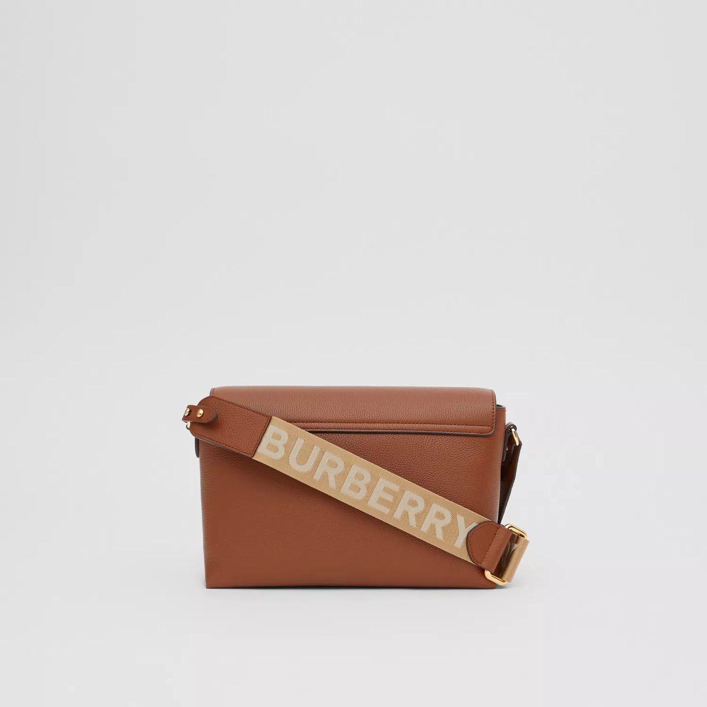 Leather and Vintage Check Note Crossbody Bag