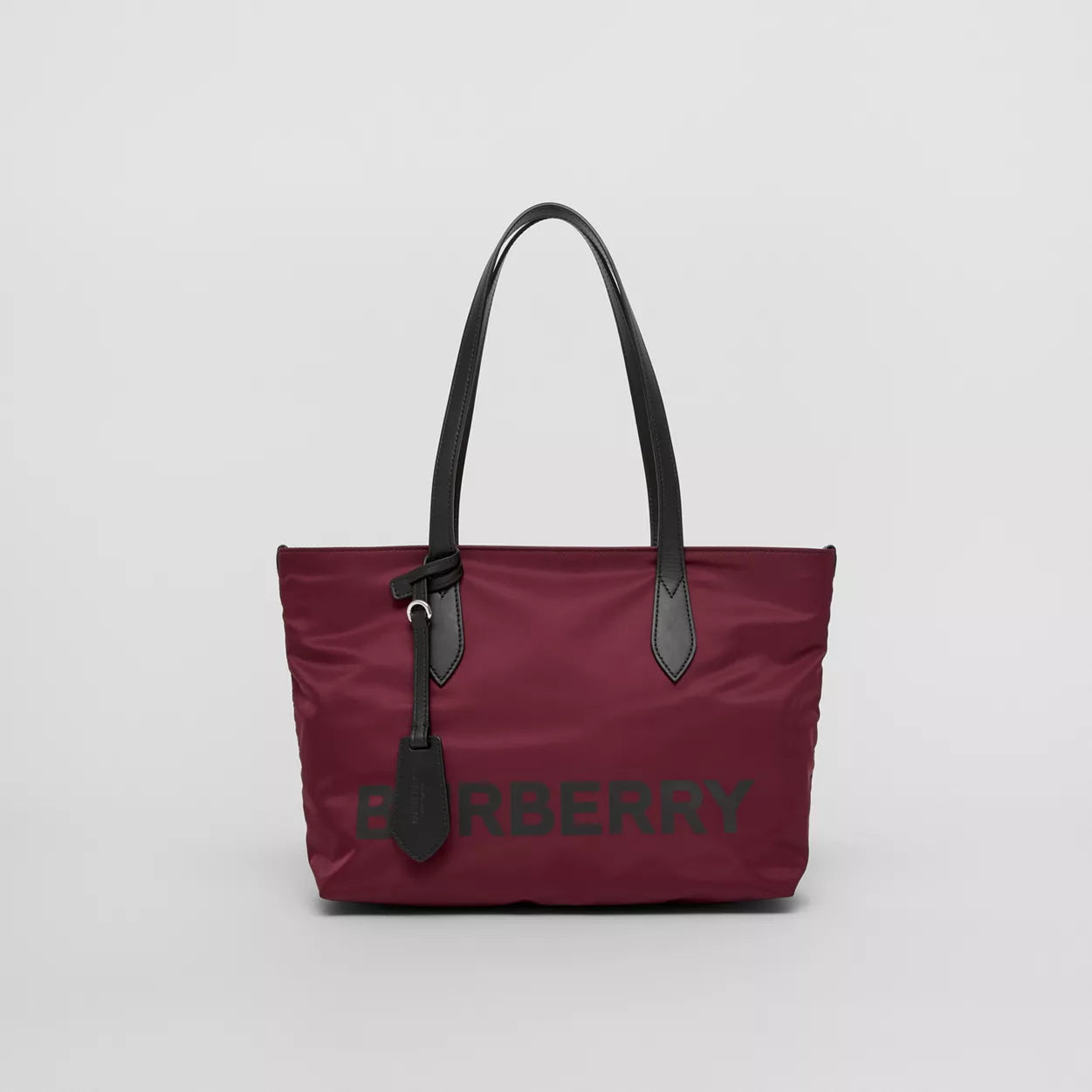 Logo Print Nylon Small Tote