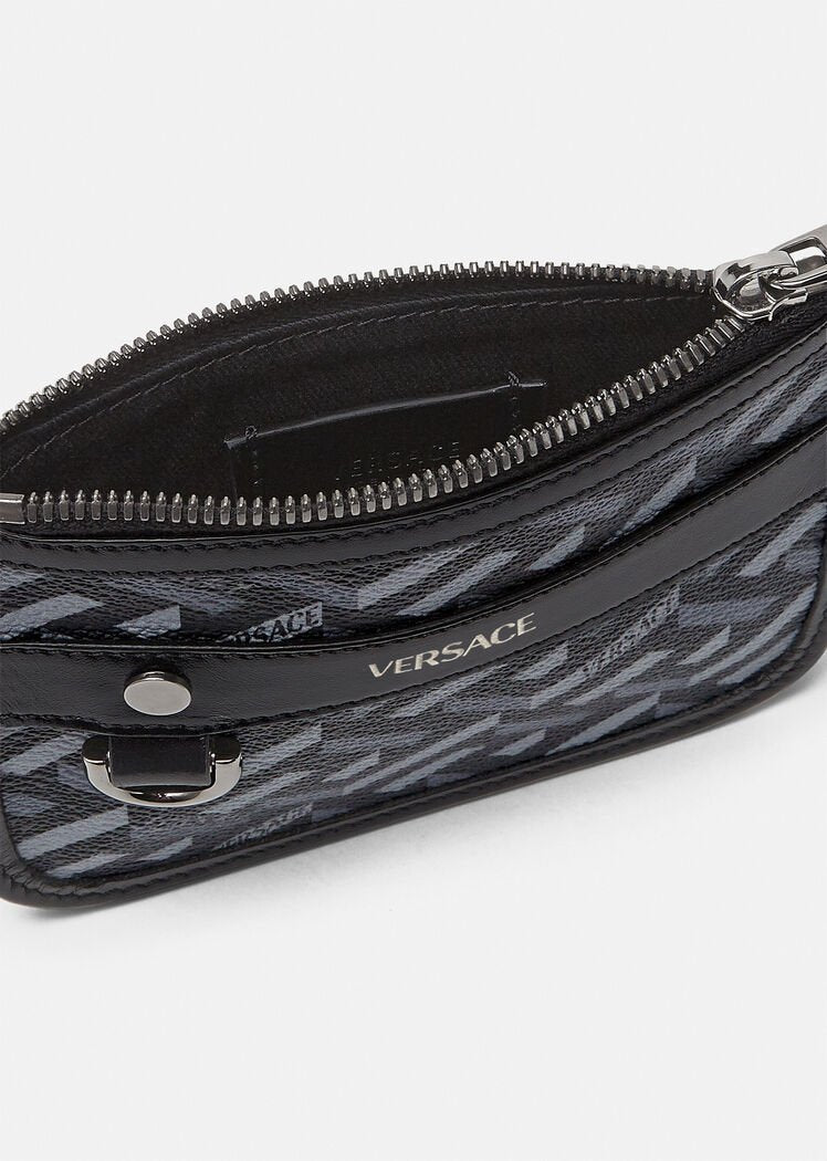 Black Gray LA GRECA SIGNATURE MODULAR POUCH