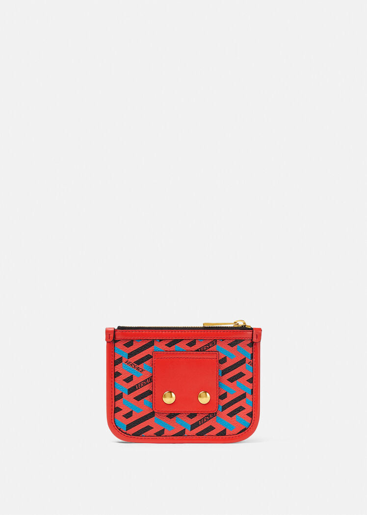 Blue Red LA GRECA SIGNATURE MODULAR POUCH