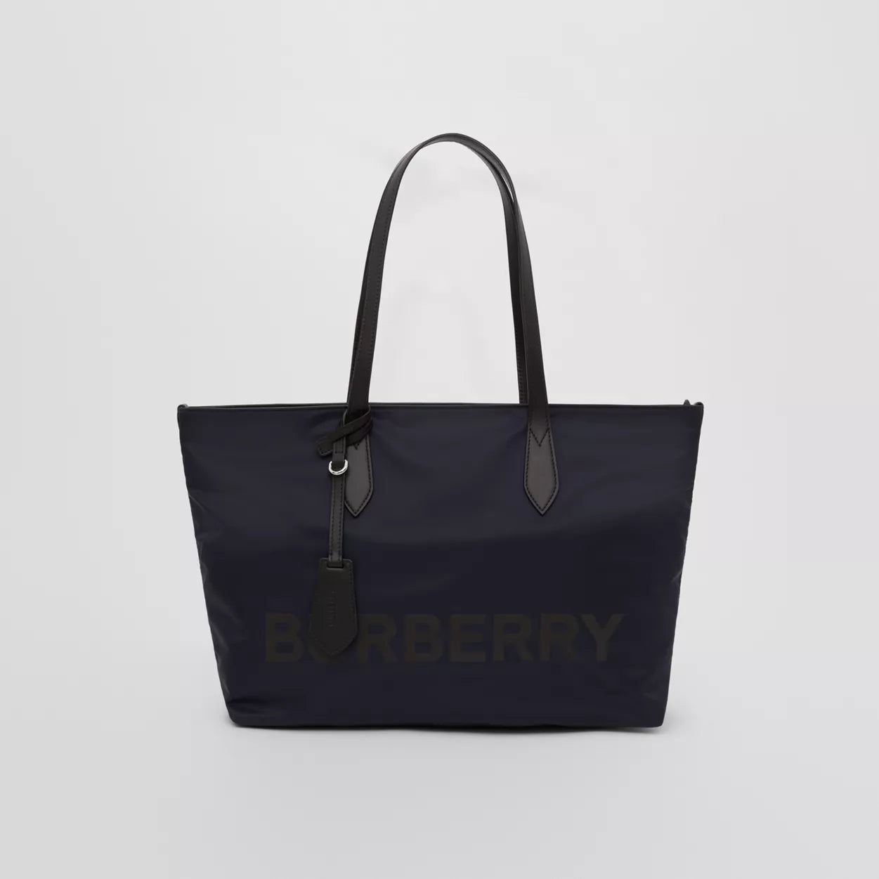 Logo Print Nylon Tote Bag