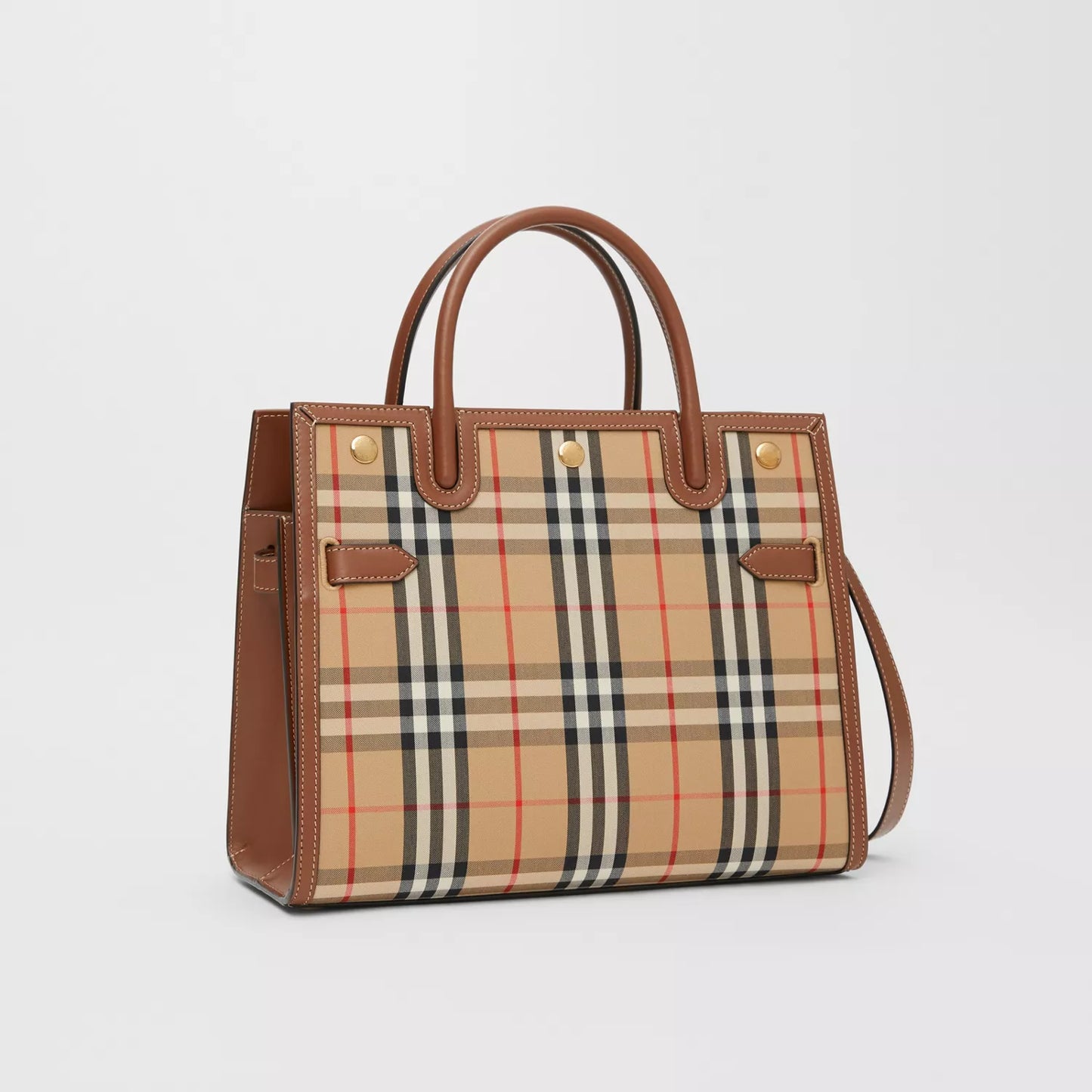 Medium Vintage Check Two-handle Title Bag