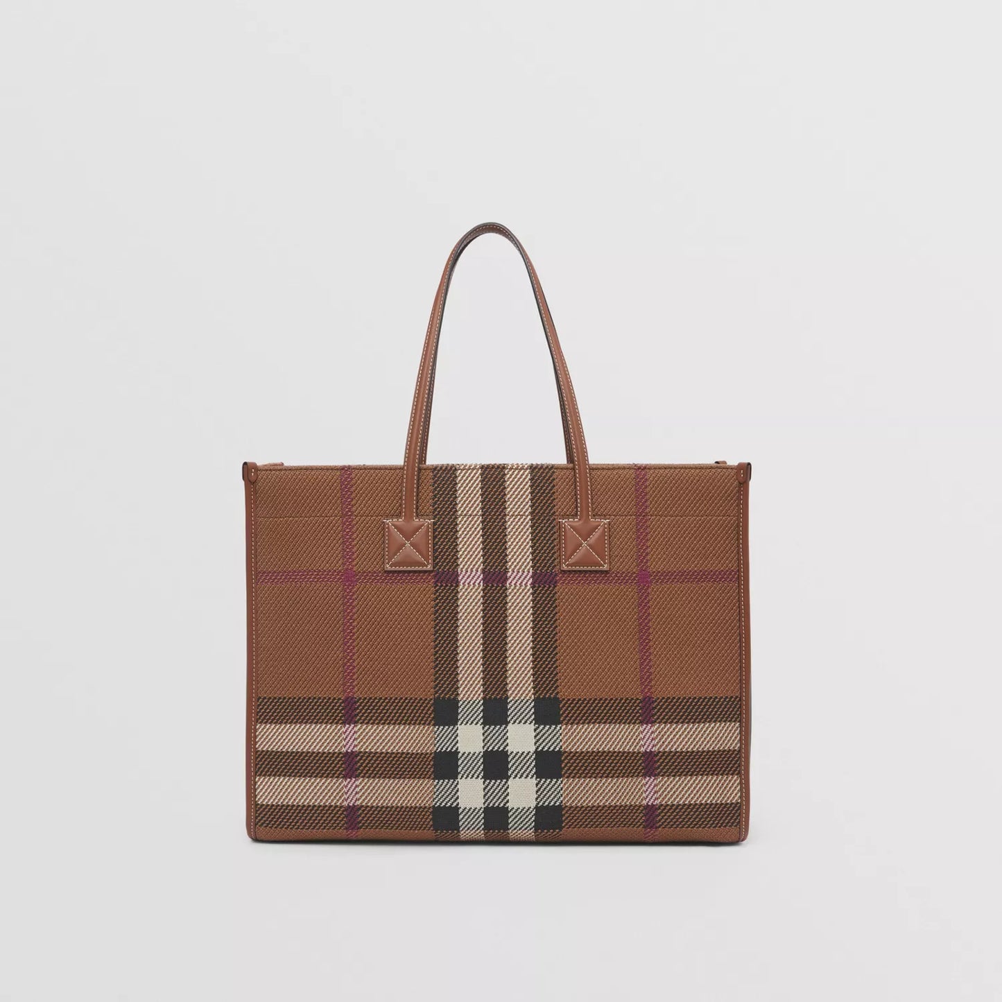 Medium Knitted Check Freya Tote