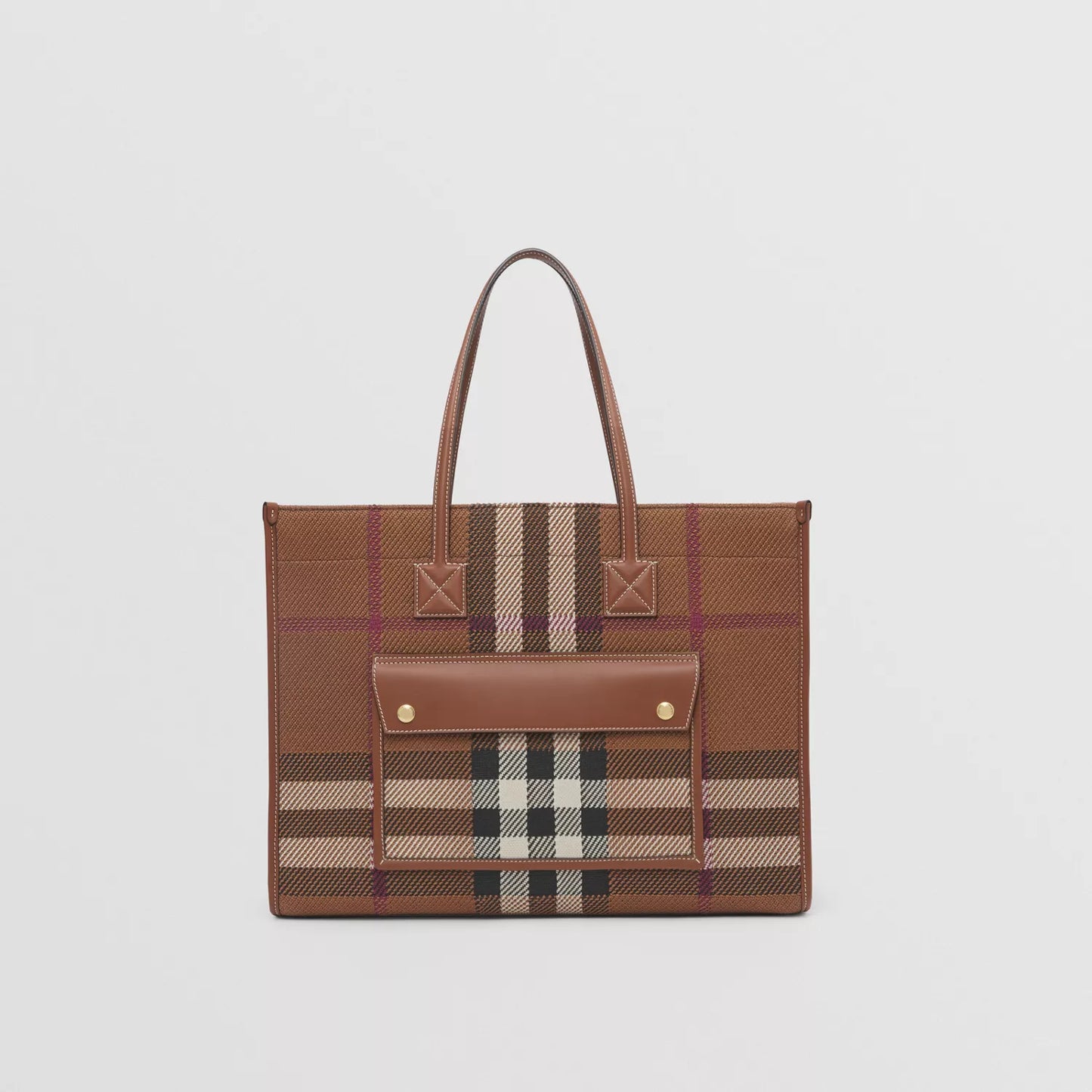 Medium Knitted Check Freya Tote