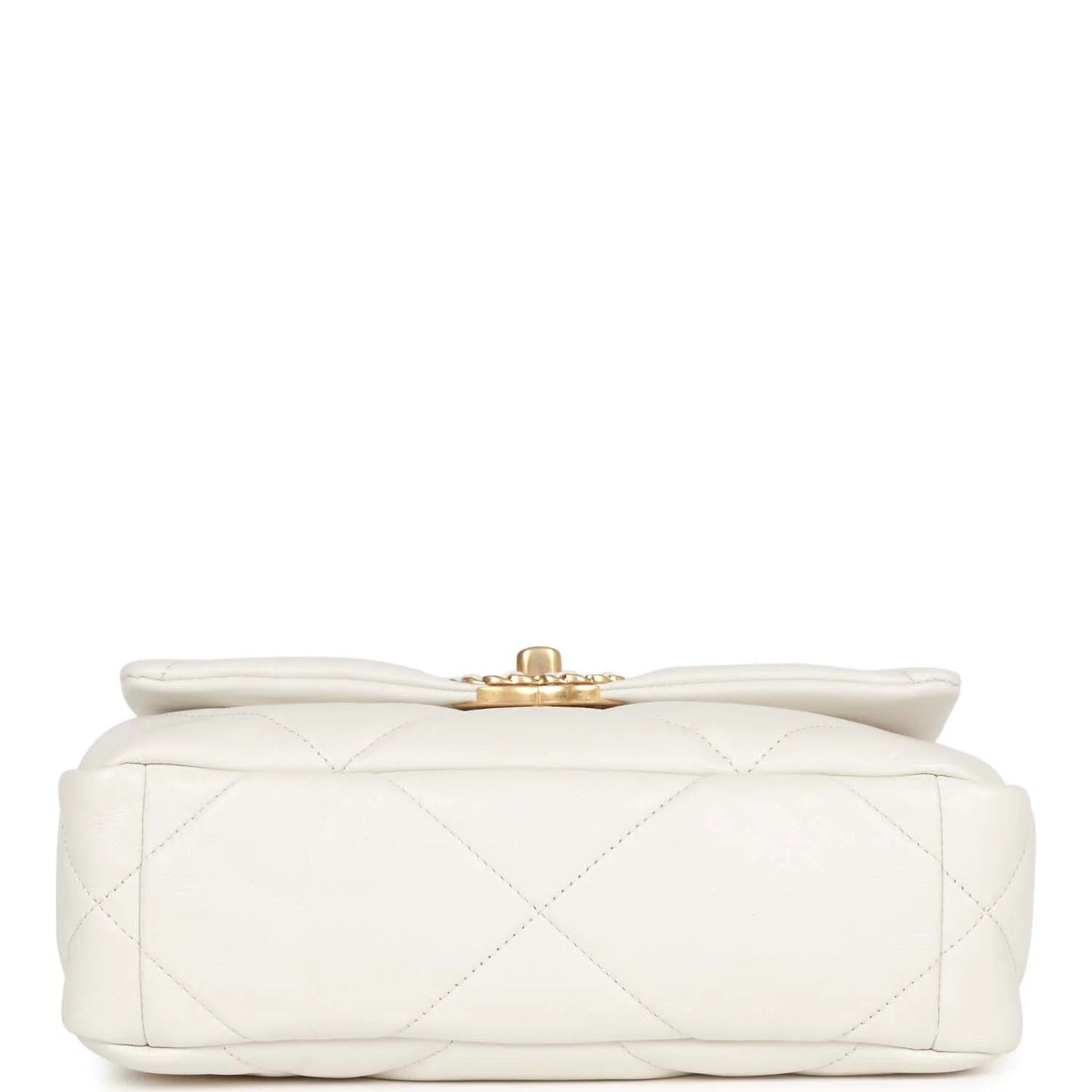 Chanel Medium 19 Flap Bag White Calfskin Mixed Hardware