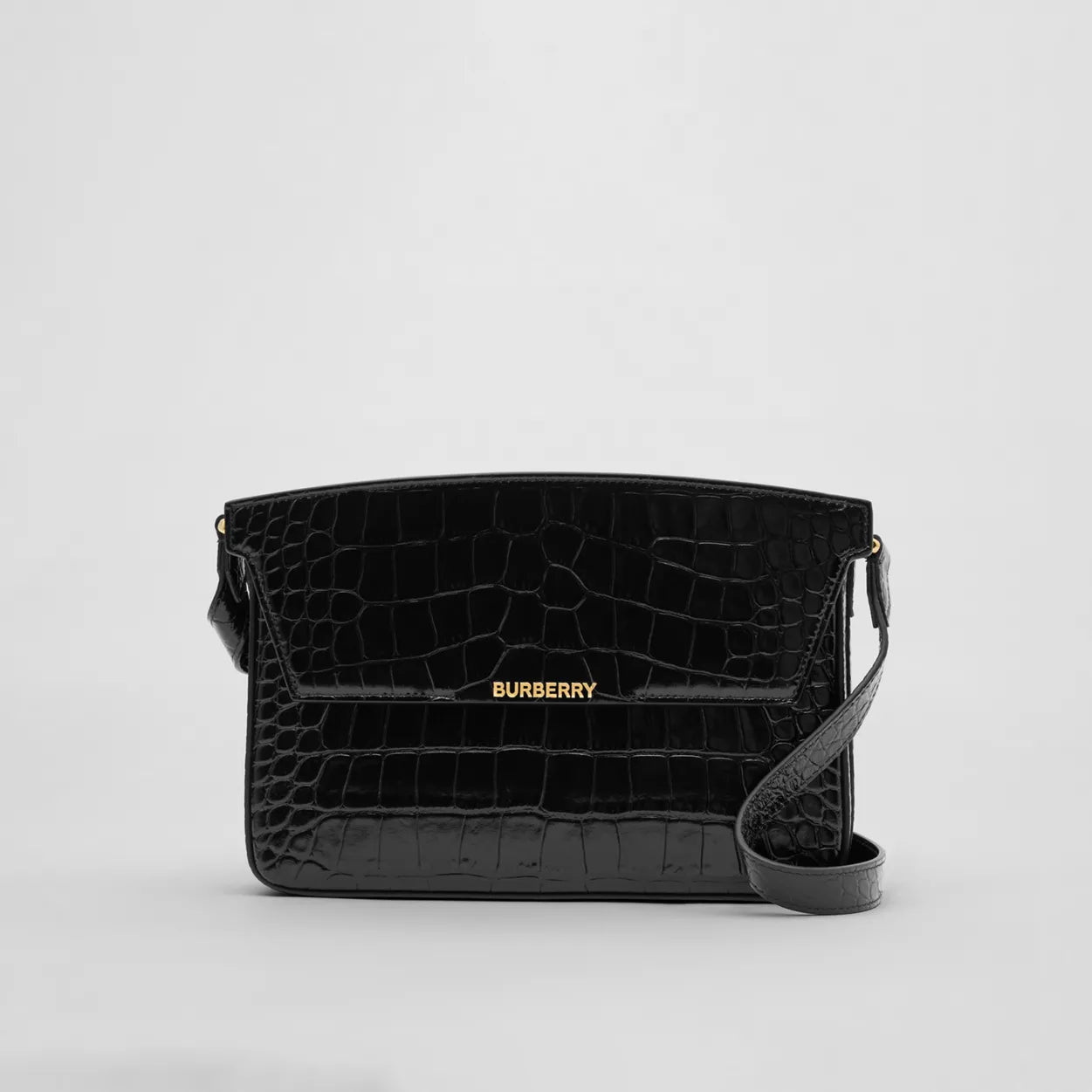 Embossed Leather Catherine Shoulder Bag