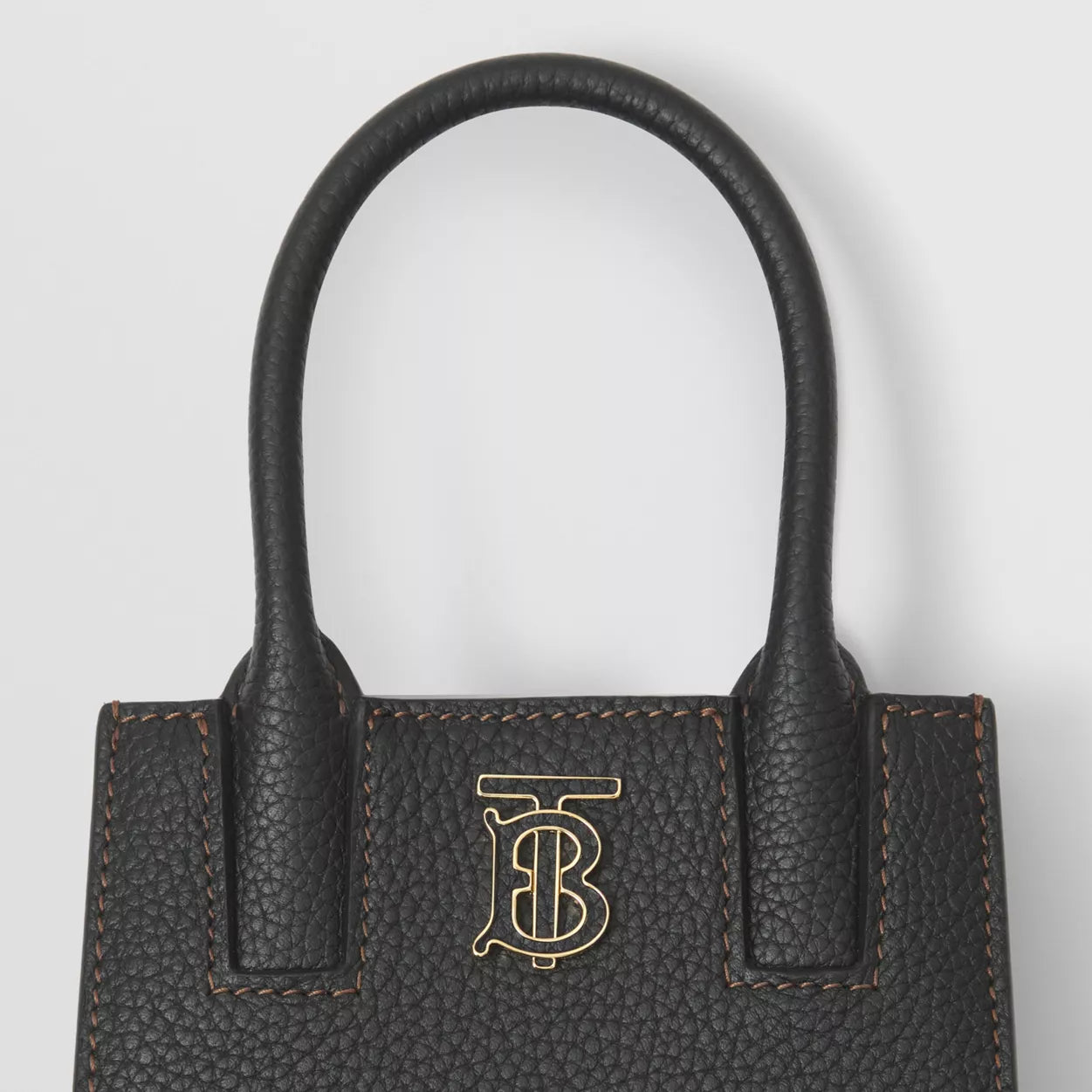 Grainy Leather Micro Frances Tote