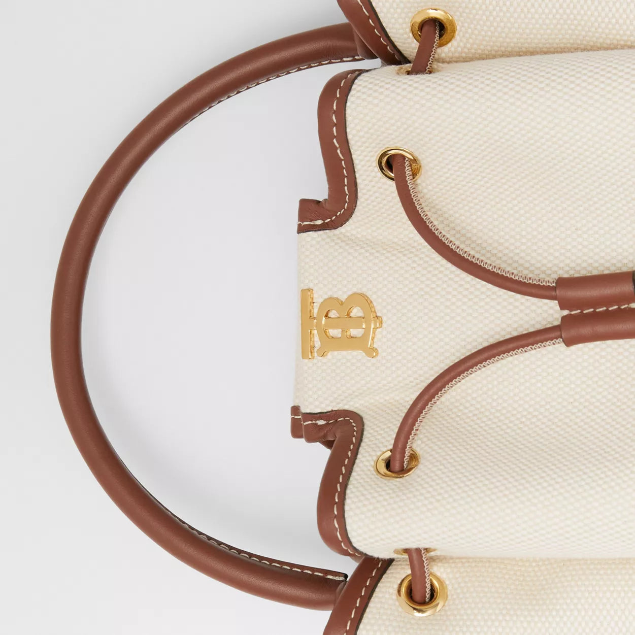 Monogram Motif Canvas and Leather Bucket Bag