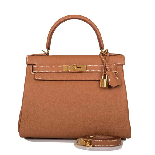 Hermès Kelly Retourne 28 Gold Togo Gold Hardware