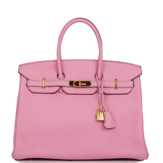 Hermès Birkin 35 Bubblegum Togo Gold Hardware