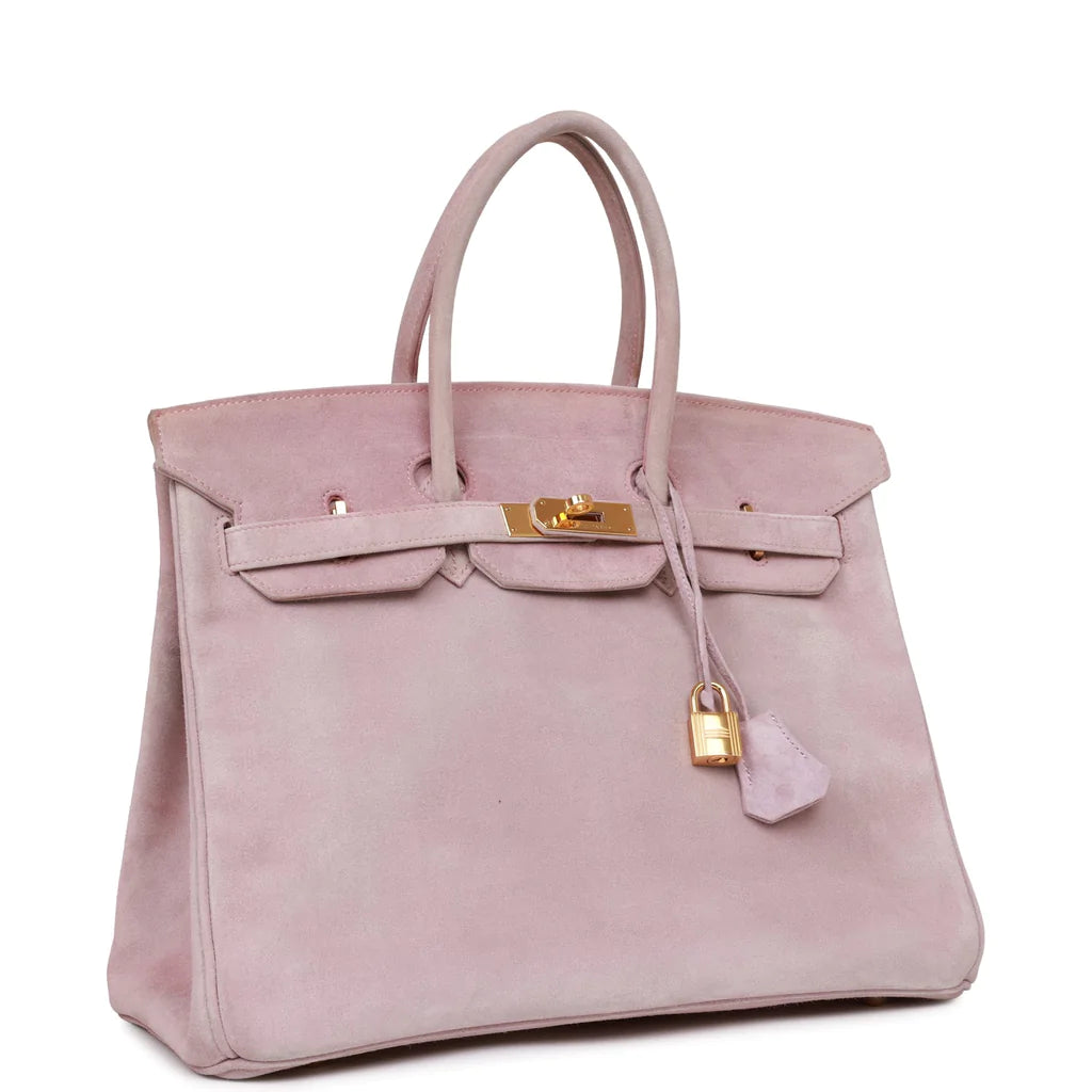 Vintage Hermès Birkin 35 Lilac Doblis Gold Hardware