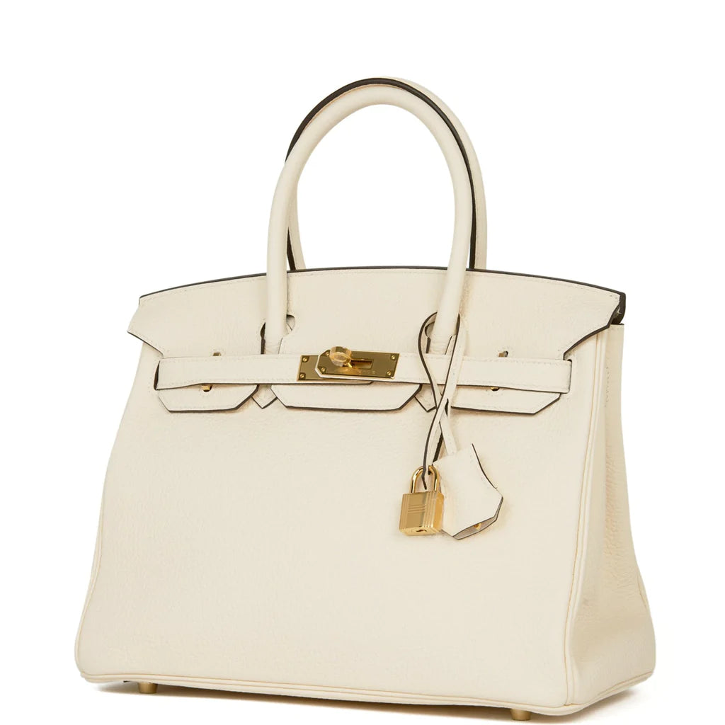 Hermès Birkin 30 Nata Clemence Gold Hardware