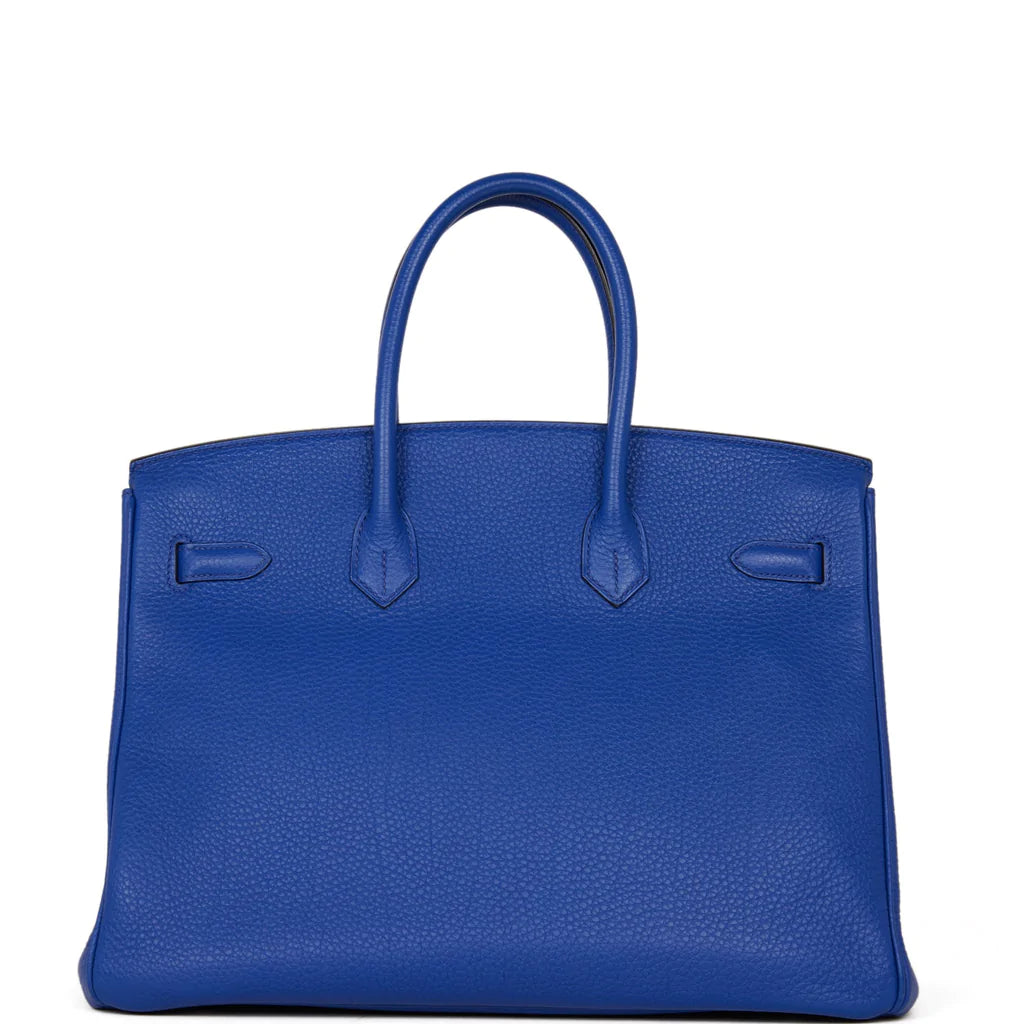 Hermès Birkin 35 Bleu Electric Togo Palladium Hardware