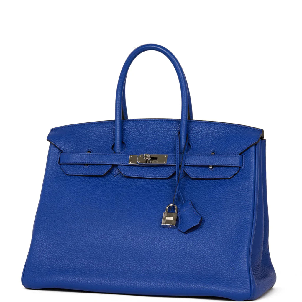 Hermès Birkin 35 Bleu Electric Togo Palladium Hardware