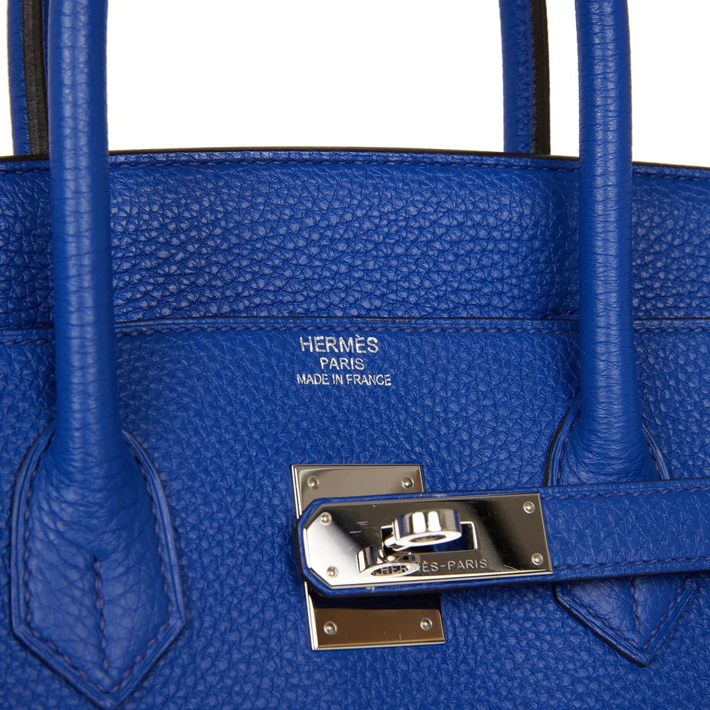 Hermès Birkin 35 Bleu Electric Togo Palladium Hardware