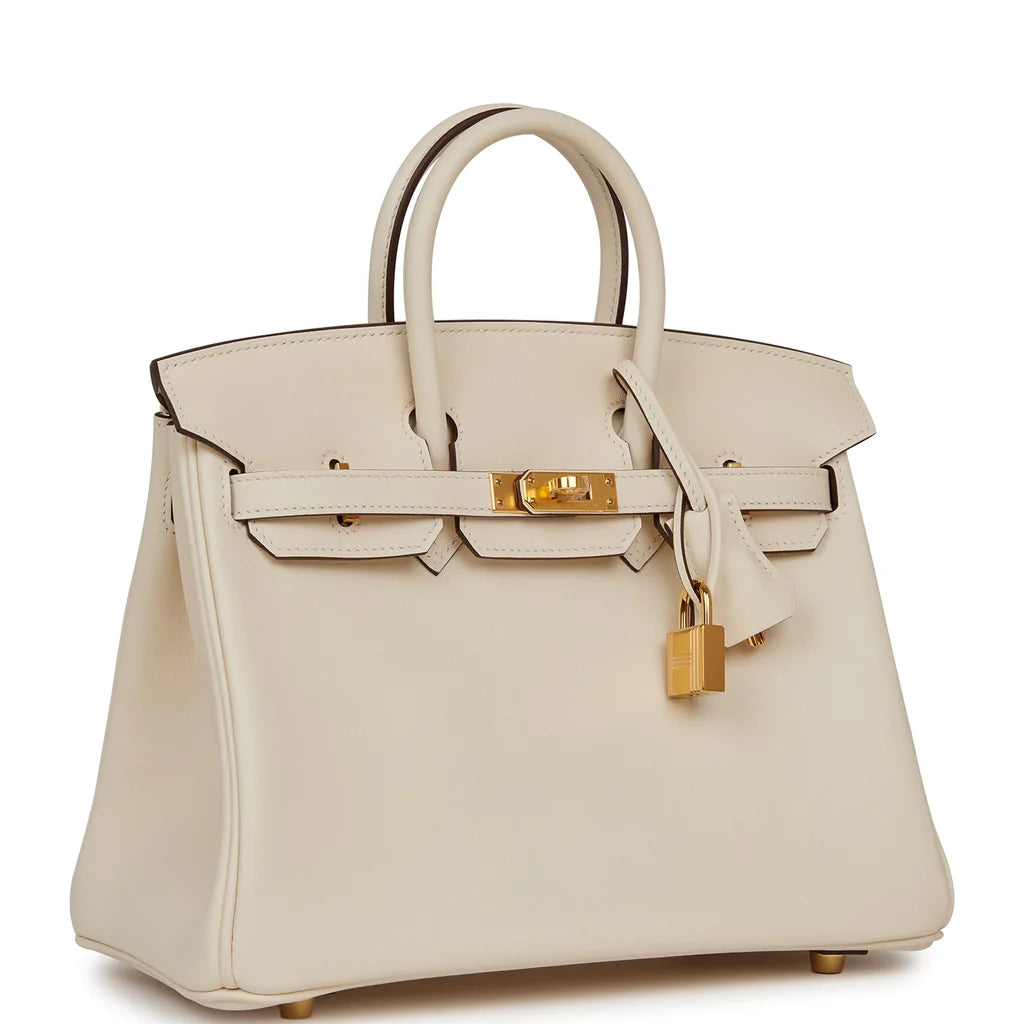 Hermès Birkin 25 Nata Swift Gold Hardware