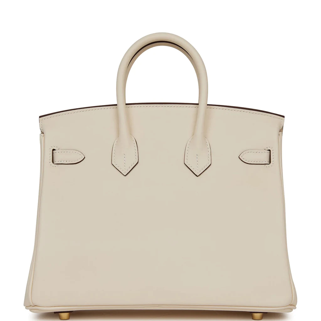 Hermès Birkin 25 Nata Swift Gold Hardware