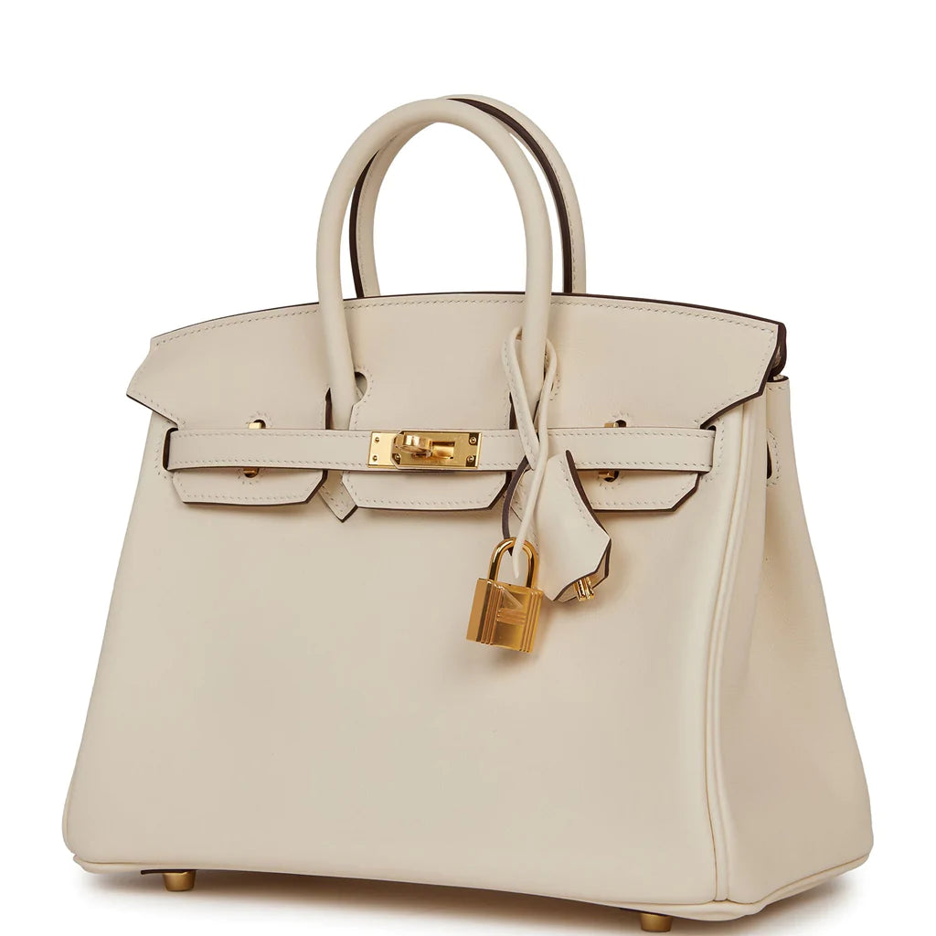 Hermès Birkin 25 Nata Swift Gold Hardware