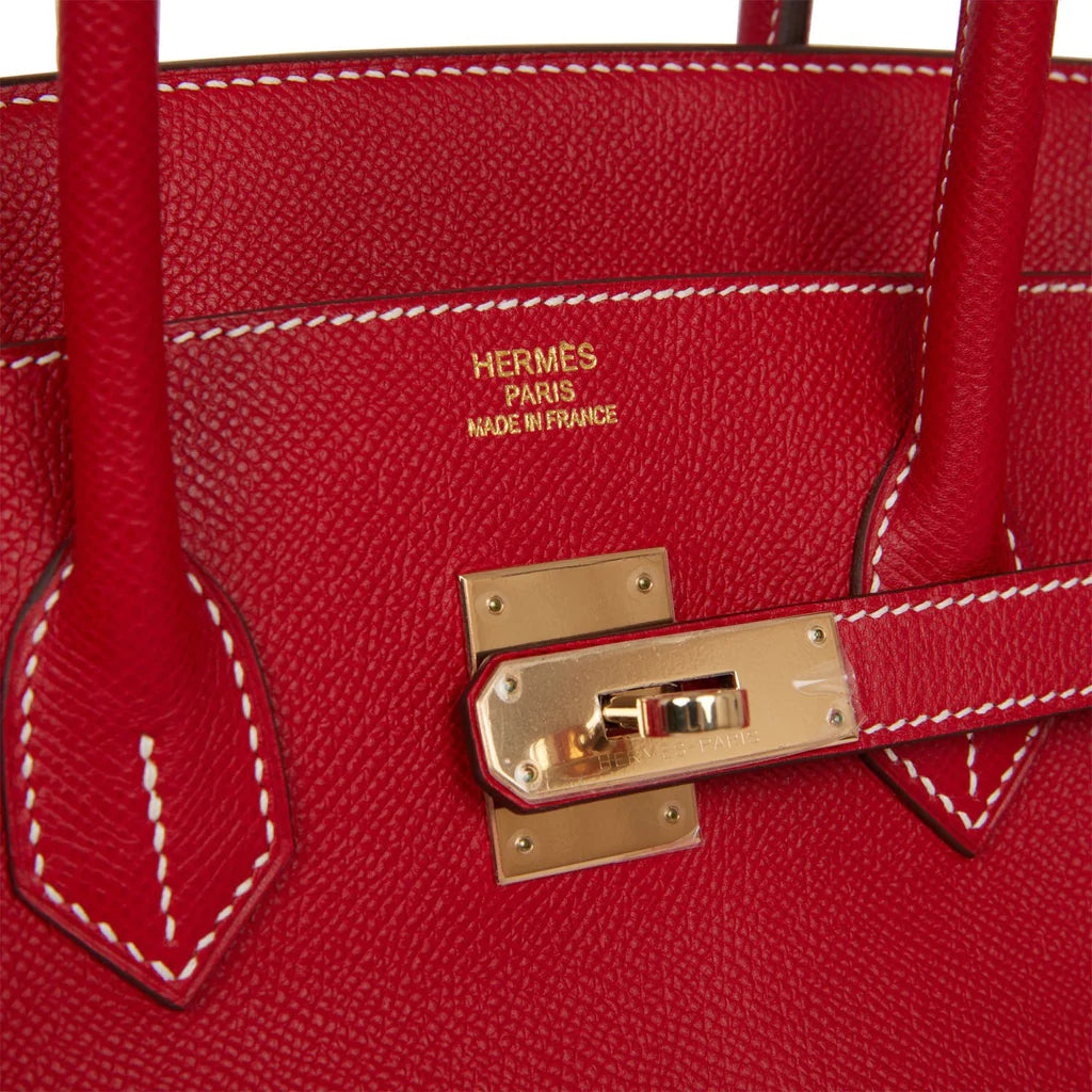 Hermès Birkin 35 Rouge Casaque Candy Epsom Permabrass Hardware