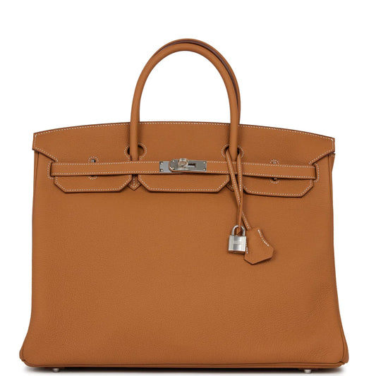 Hermès Birkin 40 Gold Togo Palladium Hardware