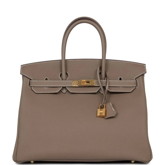 Hermès Birkin 35 Etoupe Togo Gold Hardware