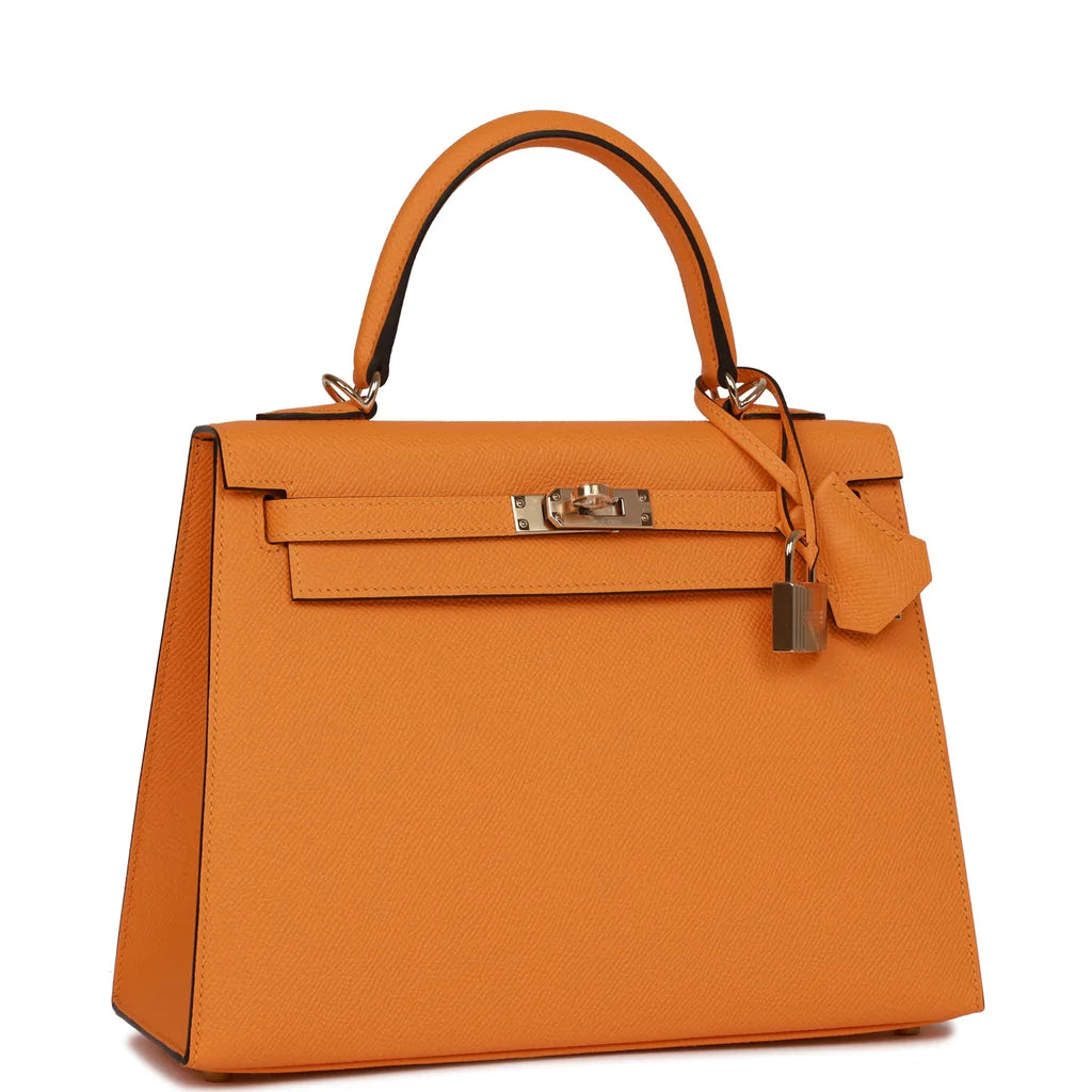 Hermès Special Order (HSS) Kelly Sellier 25 Jaune D'Or Epsom Permabrass Hardware