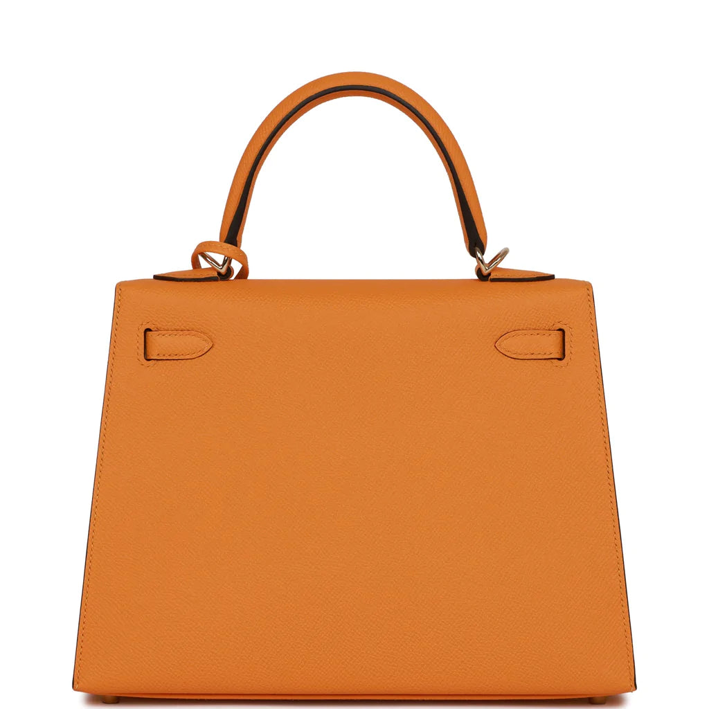 Hermès Special Order (HSS) Kelly Sellier 25 Jaune D'Or Epsom Permabrass Hardware