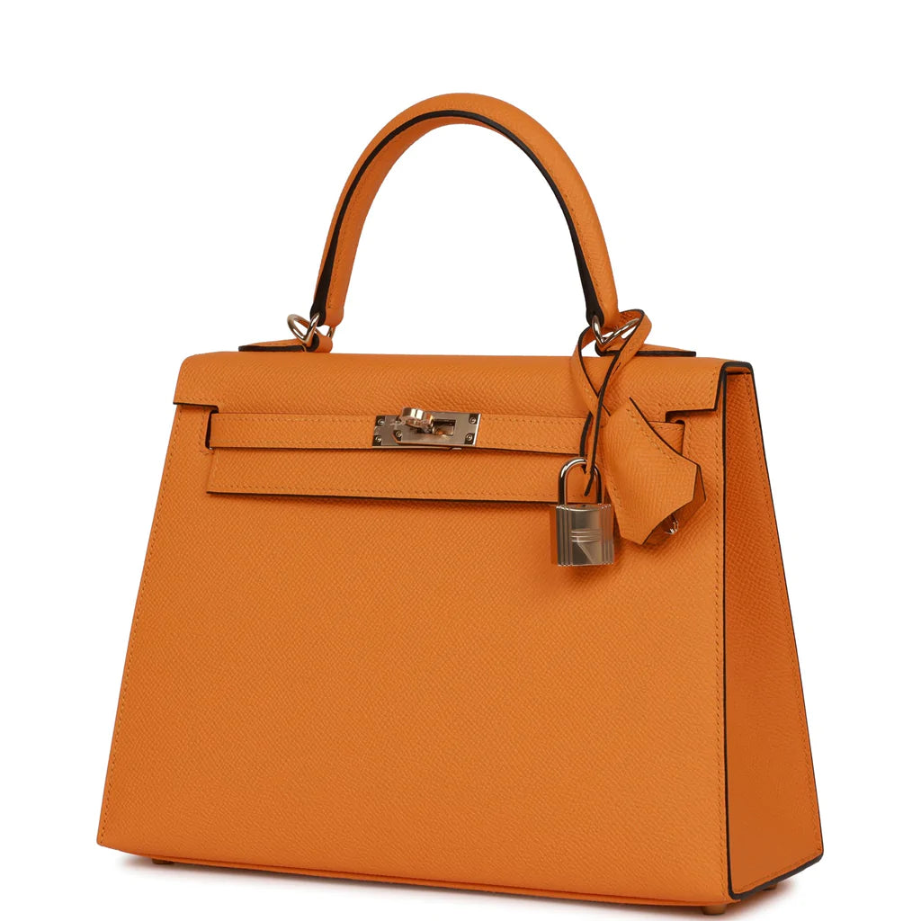 Hermès Special Order (HSS) Kelly Sellier 25 Jaune D'Or Epsom Permabrass Hardware