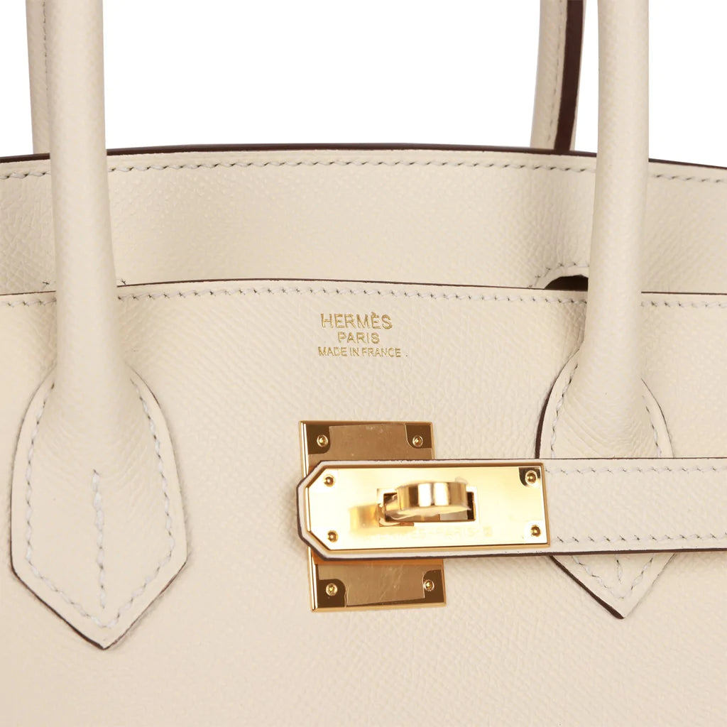 Hermès Birkin Sellier 30 Nata Epsom Gold Hardware