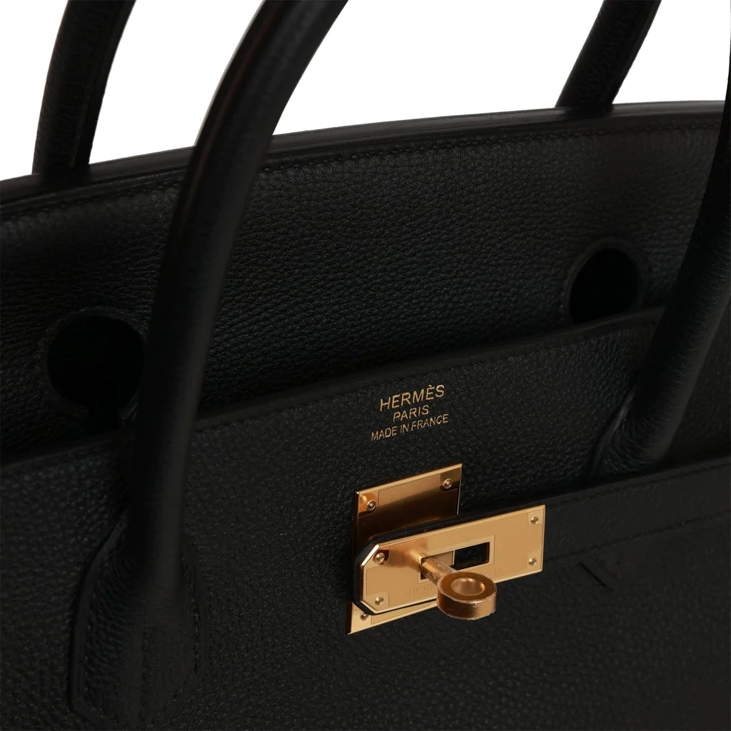 Hermès Birkin 40 Black Togo Gold Hardware