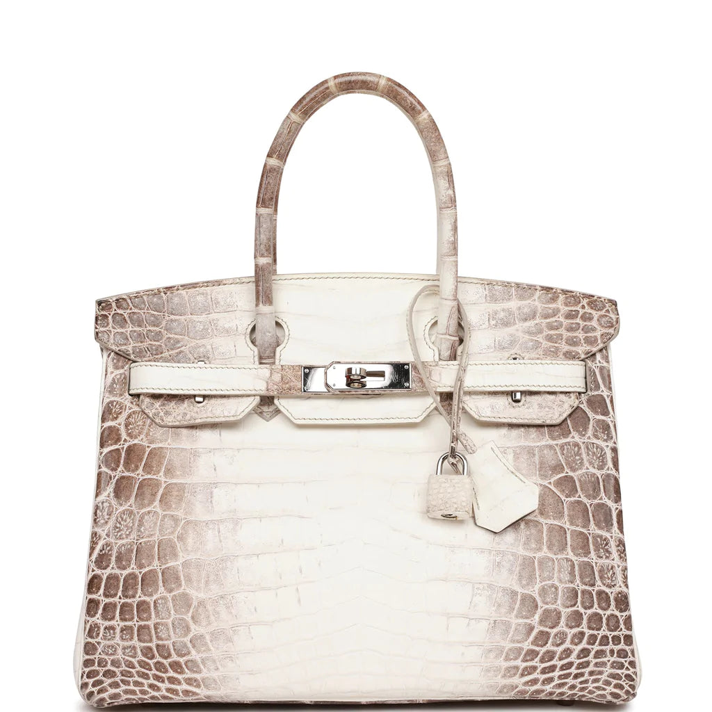 Hermès Birkin 30 Himalaya Niloticus Crocodile Palladium Hardware