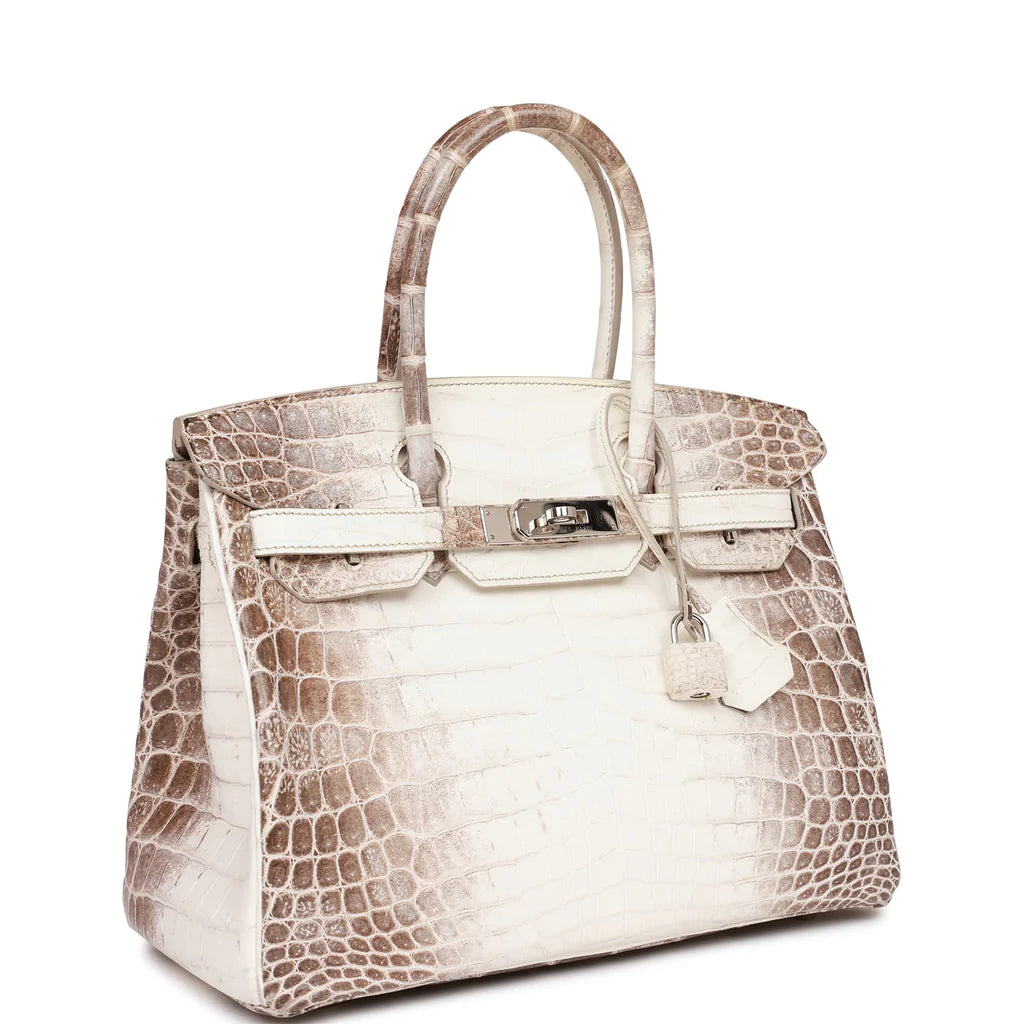 Hermès Birkin 30 Himalaya Niloticus Crocodile Palladium Hardware