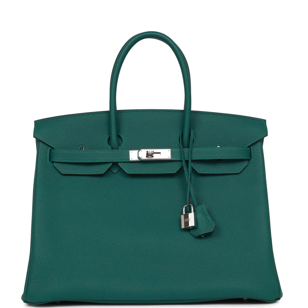 Hermès Birkin 35 Malachite Togo Palladium Hardware