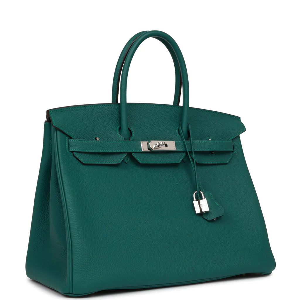 Hermès Birkin 35 Malachite Togo Palladium Hardware