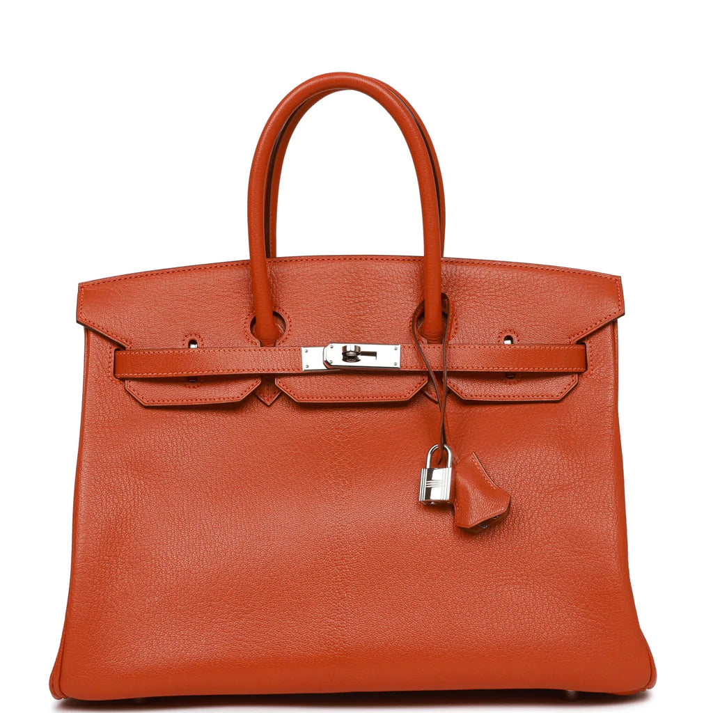 Hermès Birkin 35 Potiron Chevre Palladium Hardware