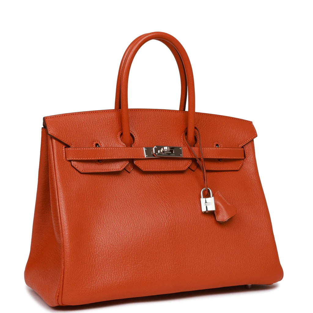 Hermès Birkin 35 Potiron Chevre Palladium Hardware