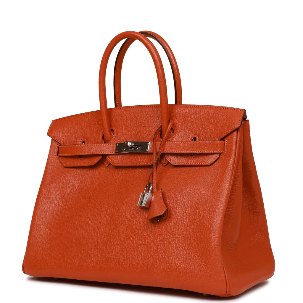 Hermès Birkin 35 Potiron Chevre Palladium Hardware