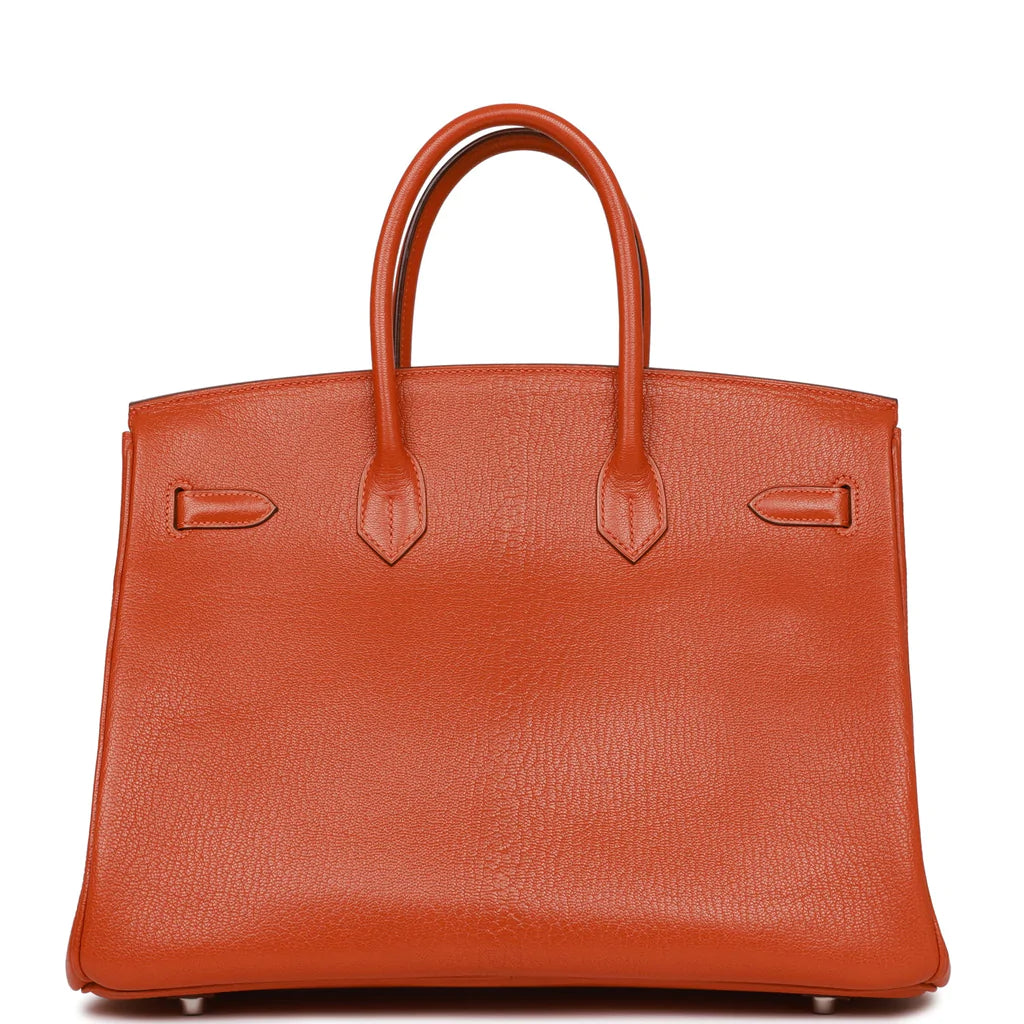 Hermès Birkin 35 Potiron Chevre Palladium Hardware