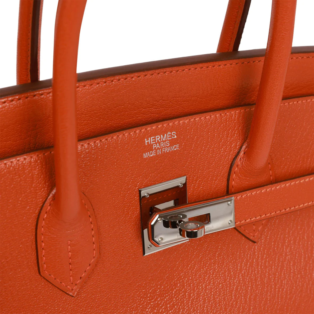 Hermès Birkin 35 Potiron Chevre Palladium Hardware